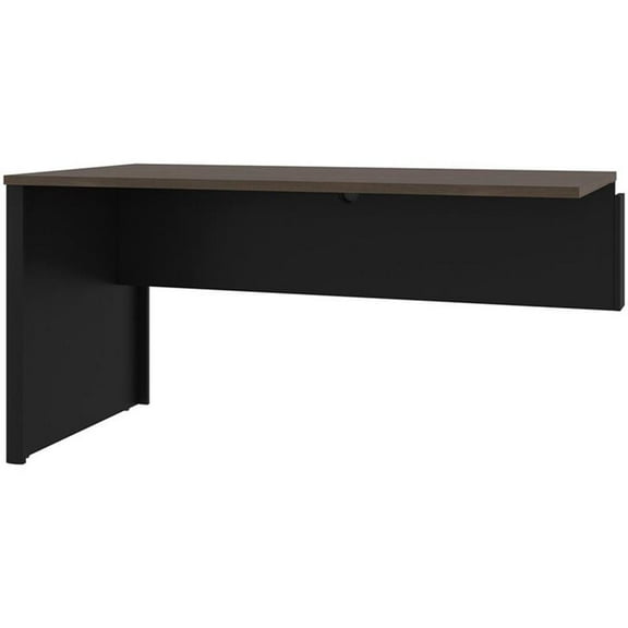 Pemberly Row Traditional Desk Return in Antigua and Black