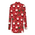 thumbnail image 4 of Heisall Womens Cardigan Tops Long Sleeve Christmas Print Comfortable Fall Winter Fashion, 4 of 7