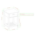 Woven Paths Farmhouse Single Drawer Open Shelf End Table, Reclaimed