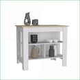 thumbnail image 7 of Kitchen Island with 2-Tier Shelf, 40" Wide Worktop | Modern | Medium (40-55in), 7 of 7
