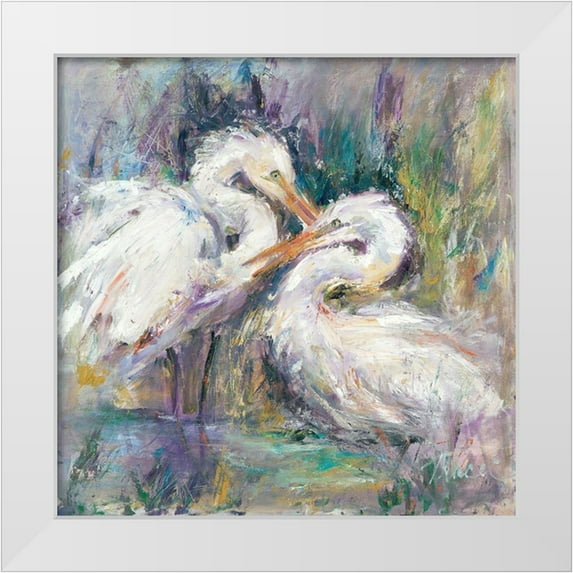Owen-Cullimore, Tracy 12x12 White Modern Wood Framed Museum Art Print Titled - Twin Beaks