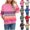 Blue, variant on Women's Buffalo Plaid Sweatshirt Classic Crew Neck Long Sleeve Loose Fit Casual Fall Winter Thermal Pullover Top
