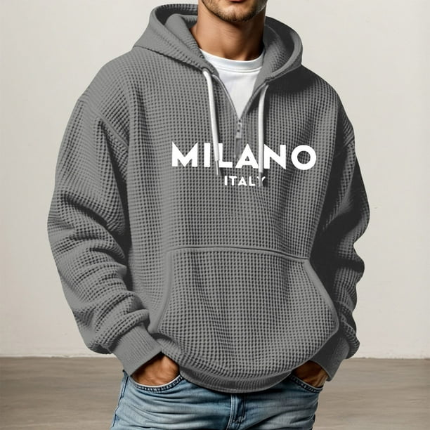 WILLBEST Sudaderas para Hombre Sudadera con Capucha Forrada, Jersey Suave y Cómodo, Informal, De Manga Larga, para Exteriores, Atlética, Ligera, Cálida, para Invierno y Otoño Grande