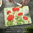 thumbnail image 7 of CounterArt Nature's Grace Red Floral 3mm Glass Cutting Board 10" by 8", 7 of 7