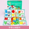 thumbnail image 6 of Qiopertar KidsWooden Alphabet Matching Cards, Early Education English Letter Tracing Toys for Toddlers, Learning ABC Writing Practice Flash Cards with Storage Box for PreHome, 6 of 7