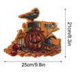 thumbnail image 3 of Loopsun Pumpkin Decor Halloween Pumpkin Man Halloween Wooden Pumpkin Zombies Ghost Decoration for Fall Home Rustic Farmhouse Harvest Thanksgiving Table Centerpiece Mantel Kitchen Decorative, 3 of 3