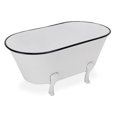 thumbnail image 1 of Cheungs 5018S-W Metal Tub Decor, White, 1 of 1