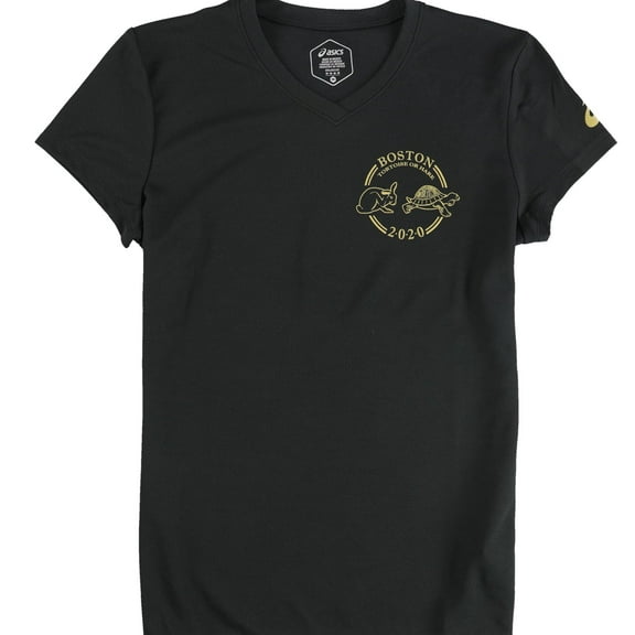 ASICS Womens Boston Jersey, Black, Medium