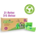 thumbnail image 2 of Bolsas BambooPet para Popó de Perro, 100% Biodegradables, Compostables, Paquete de 315 Pzas, 2 of 6