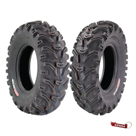 Kenda Bear Claw 23x8-11 Front Off-Road Tire for All-Terrain (ATV), Utility Task (UTV), & Side-by Side (SXS) Vehicles 22/8-11 w/ Keychain (2 Pack)