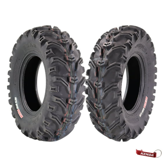 Kenda Bear Claw 23x8-11 Front Off-Road Tire for All-Terrain (ATV), Utility Task (UTV), & Side-by Side (SXS) Vehicles 22/8-11 w/ Keychain (2 Pack)
