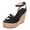 Black, variant on Women's Espadrilles Platform Wedge Strappy Sandals Trendy Casual Suede Ankle Strap Extra Chunky High Heels Dress Shoes 2026 Summer Red Size 7