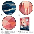 thumbnail image 3 of Designart "Twilight Sail on the Nautical Ship II" Coastal Framed Wall Art - Coastal Blue Coastal Sunset Entryway Framed Wall Art Print, 3 of 6