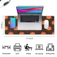 thumbnail image 5 of Long Mouse Pads for Desk,Brown Halloween Pumpkin Faces Desk Mats on Top Of Desks, Desk Mouse Pad Extra Large with 3mm Non-Slip Base and Stitched Edge for Gaming,Office,Work,Home 31.5"x11.8", 5 of 6