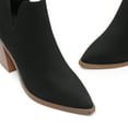 thumbnail image 4 of BURUDANI Women’s Chunky Heel Pointed-Toe Ankle Booties, 4 of 7