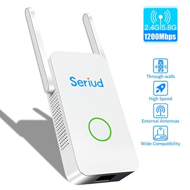 Seriud Extender,WiFi Extender,WiFi Booster WiFi Range Extender Dual