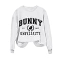 thumbnail image 4 of HOMBOM White Womens Easter Shirts Long Sleeve Hoodless Sweatshirts Crew Neck Happy Easter Summer Tops For Women 2024 L, 4 of 4