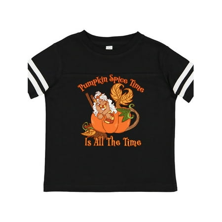 

Inktastic Pumpkin Spice Time is All the Time with Mermaid in Pumpkin Gift Toddler Boy or Toddler Girl T-Shirt