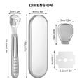 thumbnail image 3 of Portable Stainless Steel Foot Scraper Foot Care Tool Dead Skin Remover Scraper for Travel, 3 of 8