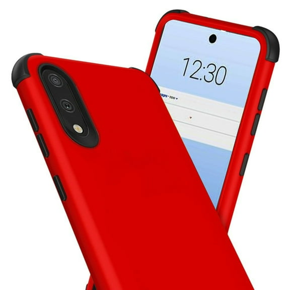 Apple iPhone 11 PRO MAX Phone Case 3 in 1 Hybrid Impact Armor Hard PC & Soft TPU Silicone Rubber Heavy Duty Rugged Bumper Shockproof Full Body Frame Protective Hard RED Cover for iPhone 11 Pro Max