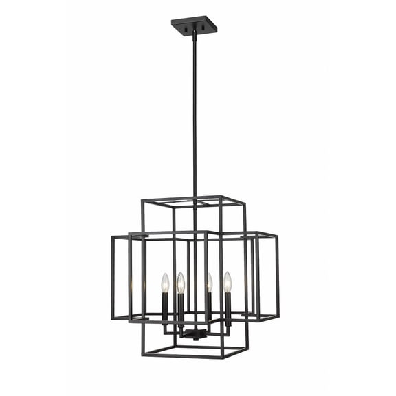 454-22MB-Z-Lite-Titania - 4 Light Pendant In Modern Style-22 Inches Tall and 22 Inches Wide