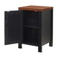 thumbnail image 4 of Room Designs Side Table Black/Walnut Contemporary Rectangle, 4 of 8