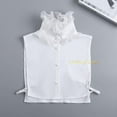 thumbnail image 6 of LoudSung Fake Collar Detachable Half Shirt Blouse False Dickey Collar Lace Ruffle Decorative Elegant for Women Girls, 6 of 7