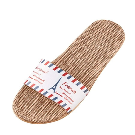 

dmqupv Womens Support Slippers Slippers For Fashion Ladies Women Breathable Bohemia Womens Leopard Fuzzy Slippers