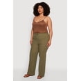 thumbnail image 2 of Women's Plus Size Gauze Knit High Waisted Straight Leg Pants, 2 of 4