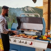 Royal Gourmet GA5403B 5-Burner BBQ Cabinet Style Gas Grill,Sear Burner, Rear Burner and Side Burner,Blue