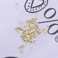 thumbnail image 3 of Yuangui 24pcs 1/12 Mini House Miniature Furniture Cabinet Closet Mini Hinges with 96pcs Screws (Golden), 3 of 10