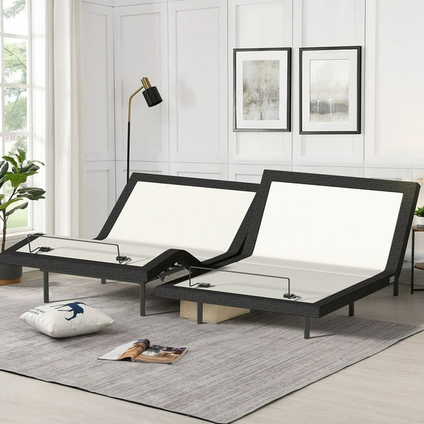 Adjustable Bed Frame Split King, Massaging Zero Gravity Adjustable Bed