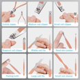 thumbnail image 4 of Juego de manicura para el cuidado personal, kit de cortaúñas, juego de cortaúñas profesional para pedicura, herramientas para uñas con lujoso estuche de viaje, regalos para hombres, mujeres, familiare, 4 of 5