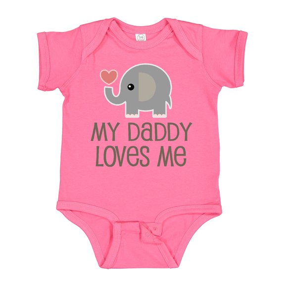 Inktastic My Daddy Loves Me Boys or Girls Baby Bodysuit