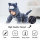 thumbnail image 5 of Disfraz de Halloween para bebé TONWHAR, unisex, de gato gris oscuro de 12 a 18 m, 5 of 8