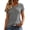 Grey@GC@, variant on Women's Tshirts Short Sleeve T Shirts for Women Casual Crew Neck Jacquard Lightweight Tees Soft Cozy Tops