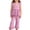Pink, variant on WRKEKC Girls Summer Outfits Solid Plaid Bow Halter Sleeveless Top and Wide Leg Pants Set for 0-5 Years