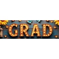 thumbnail image 4 of Congrats Grad Banner Sunflower Decor Backdrop Graduation Party Decoration Background Props Indoor Outdoor Celebration Removable Easy Setup, 4 of 4