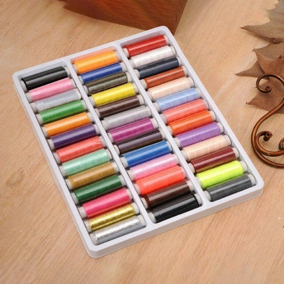 Amdohai Polyester Sewing Threads 39 Colors Embroidery Sewing Threads Cone for Sewing Machine Patchwork Threads Craft