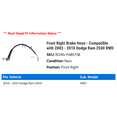 thumbnail image 2 of Front Right Brake Hose - Compatible with 2003 - 2010 Dodge Ram 2500 RWD 2004 2005 2006 2007 2008 2009, 2 of 2