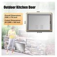 Outdoor Kitchen Doors,Flush Mount Stainless Steel BBQ Access Doors with