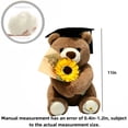 thumbnail image 2 of Oso de Peluche de Graduación con Sombrero y Flores, Lindo Oso Doctor de Peluche Regalo de Graduación, 2 of 5