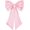 Pink, variant on Big Satin Bow for Dress Detachable 22''x17.32'' Large Bow Removable Huge Bowknot Tails Bride Formal Wedding