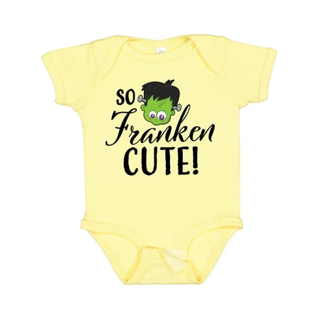 

Inktastic Halloween So Franken Cute Gift Baby Boy or Baby Girl Bodysuit