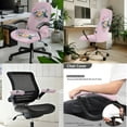 thumbnail image 2 of SCRAWLGOD Mother's Day 3 PCS Elastic Computer Chair Cover with Armrest Protector Non-Slip Rotating Chair Covers Washable Gaming Chair Slipcover, Hummingbird Floral Mom and Me Print, S, 2 of 7