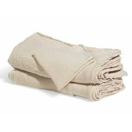 GHP 100-Pcs 100% Cotton Osnaburg Fabric Natural Industrial Shop Cleaning Rag (Best Product To Clean Car Upholstery)
