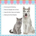 thumbnail image 3 of Laegsmetg Pet beauty hair removal dog comb for peeling off hair removal mat pet massage self cleaning brush, 3 of 6