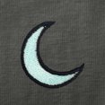 thumbnail image 2 of Dalix Moon Embroidered Crescent Astronomy Night Cotton Jersey Tee T Shirt Mens in Asphalt Gray S Small, 2 of 5