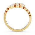 thumbnail image 4 of ANGARA Bezel-Set Round Shape Lab Grown Diamond Bypass Ring for Women in 14K Yellow Gold (Color-F-G, Clarity-VS) | April Birthstone, Birthday, Wedding Jewelry Gift for Women, 4 of 10