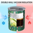 thumbnail image 2 of 12oz Coffee Tumblers Green Christmas Santa and Icon Pattern Stainless Steel Vacuum Insulated Travel Tumbler Coffee Cups Mug with Lid and Straw with Cleaning Brush for Cold & Hot Drinks, 2 of 5